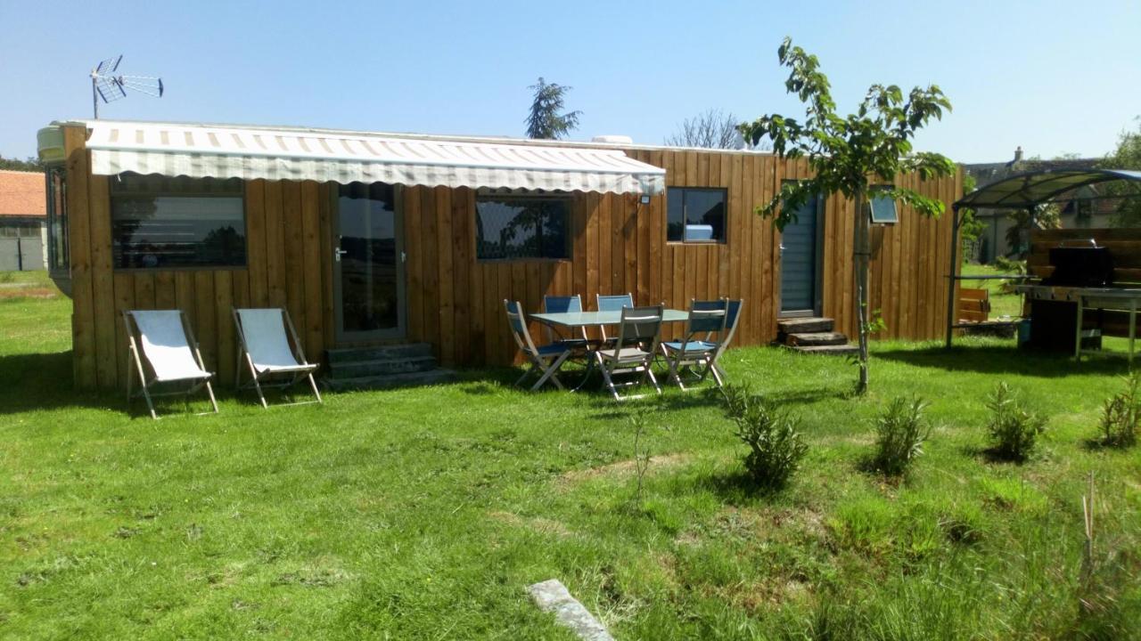 Mobil Home Vintage A La Ferme Des Buttons Rosnay  외부 사진